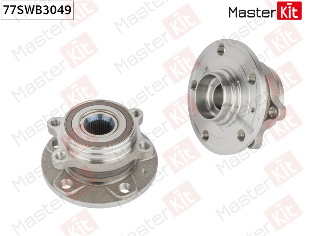 MASTERKIT 77SWB3049 Ступица в сборе с подшипником перед./зад. Audi Q3 (8UB, 8UG)/Skoda YETI (5L)/Volkswagen G