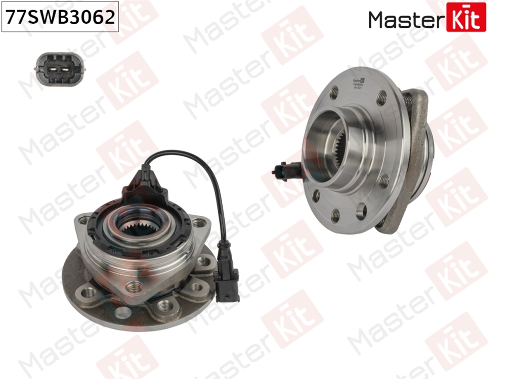 MASTERKIT 77SWB3062 Ступица в сборе с подшипником перед. Fiat CROMA (194 )/Opel VECTRA C (Z02)/Saab 9-3 (YS3F