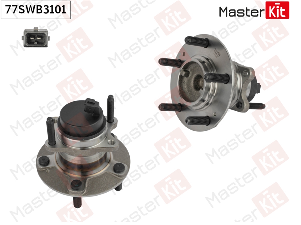MASTERKIT 77SWB3101 Ступица в сборе с подшипником зад. Kia CERATO II (TD) 2009 -