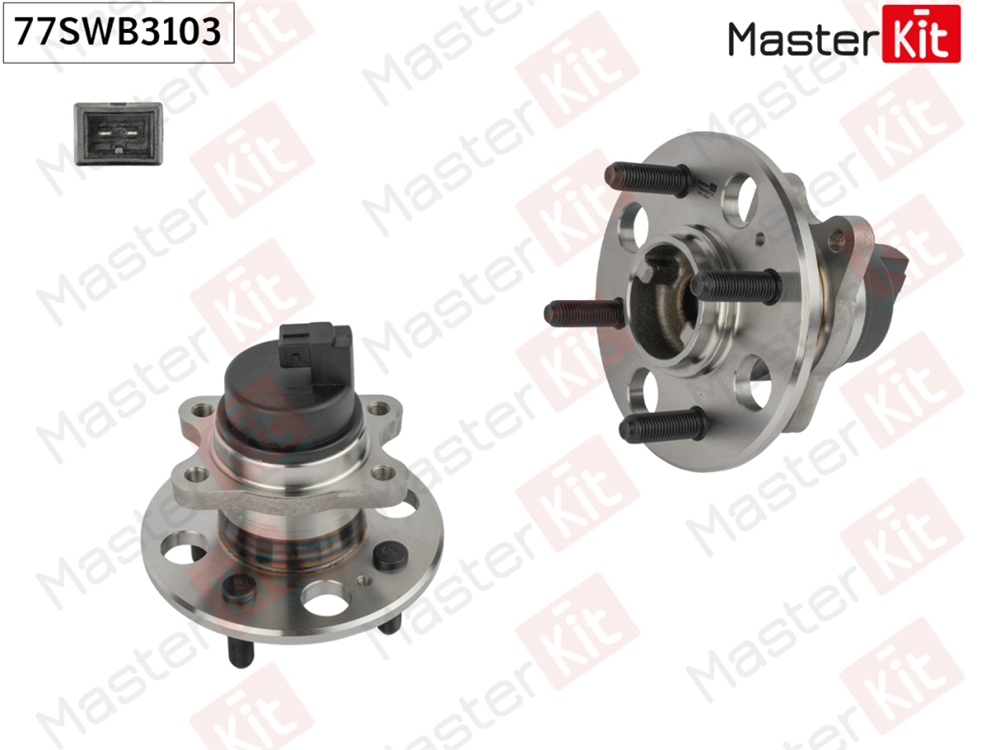 MASTERKIT 77SWB3103 Ступица в сборе с подшипником зад. Hyundai ACCENT III (MC)/Kia RIO II (JB) 2005 -