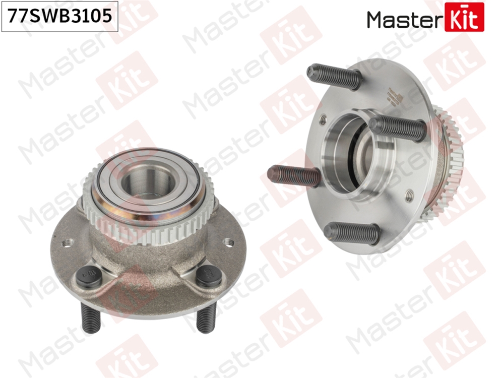 MASTERKIT 77SWB3105 Ступица в сборе с подшипником зад. Kia SHUMA II (FB)/Mazda MX-3 (EC) 1991 - 2004