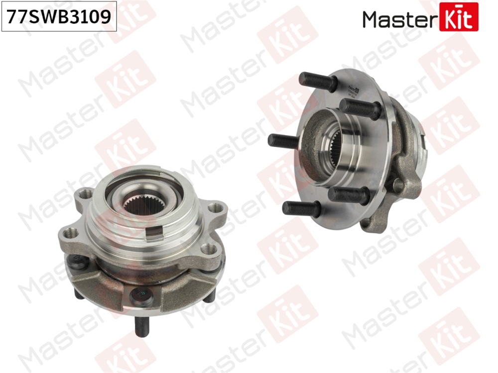 MASTERKIT 77SWB3109 Ступица в сборе с подшипником перед. Nissan MURANO II (Z51)/TEANA II (J32) 2007 -