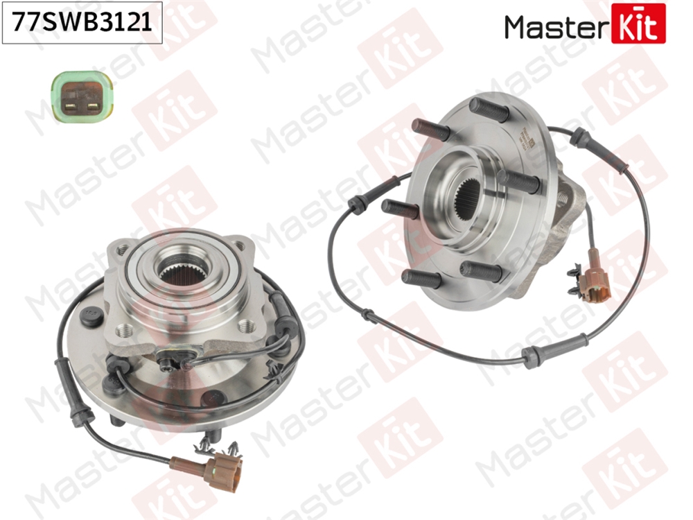 MASTERKIT 77SWB3121 Ступица в сборе с подшипником зад. Infiniti QX56/Nissan PATROL VI (Y62) 2010 -
