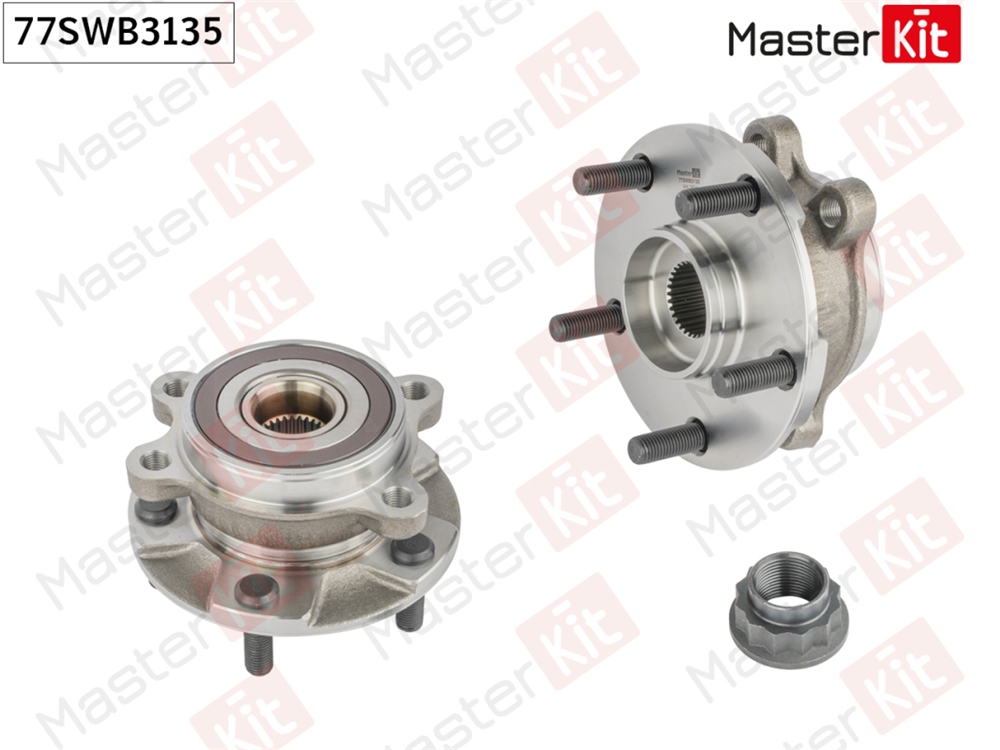 MASTERKIT 77SWB3135 Ступица в сборе с подшипником перед. Toyota AVENSIS ( T27 )/COROLLA ( E15 )/RAV 4 III ( A