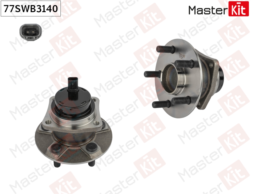 MASTERKIT 77SWB3140 Ступица в сборе с подшипником зад. Toyota AVENSIS ( T25 )/PRIUS ( W1 ,  W2 ) 2003 - 2009