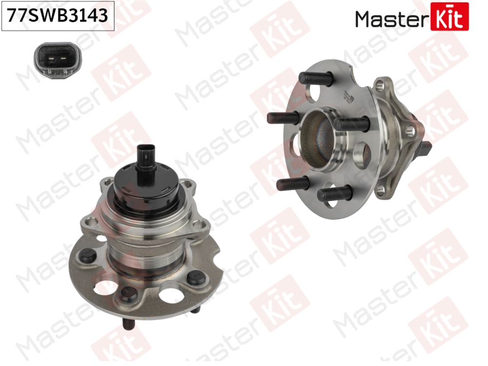 MASTERKIT 77SWB3143 Ступица в сборе с подшипником зад. Toyota NOAH/VOXY ( R6 )/RAV 4 II ( A2 ) 2000 - 2007