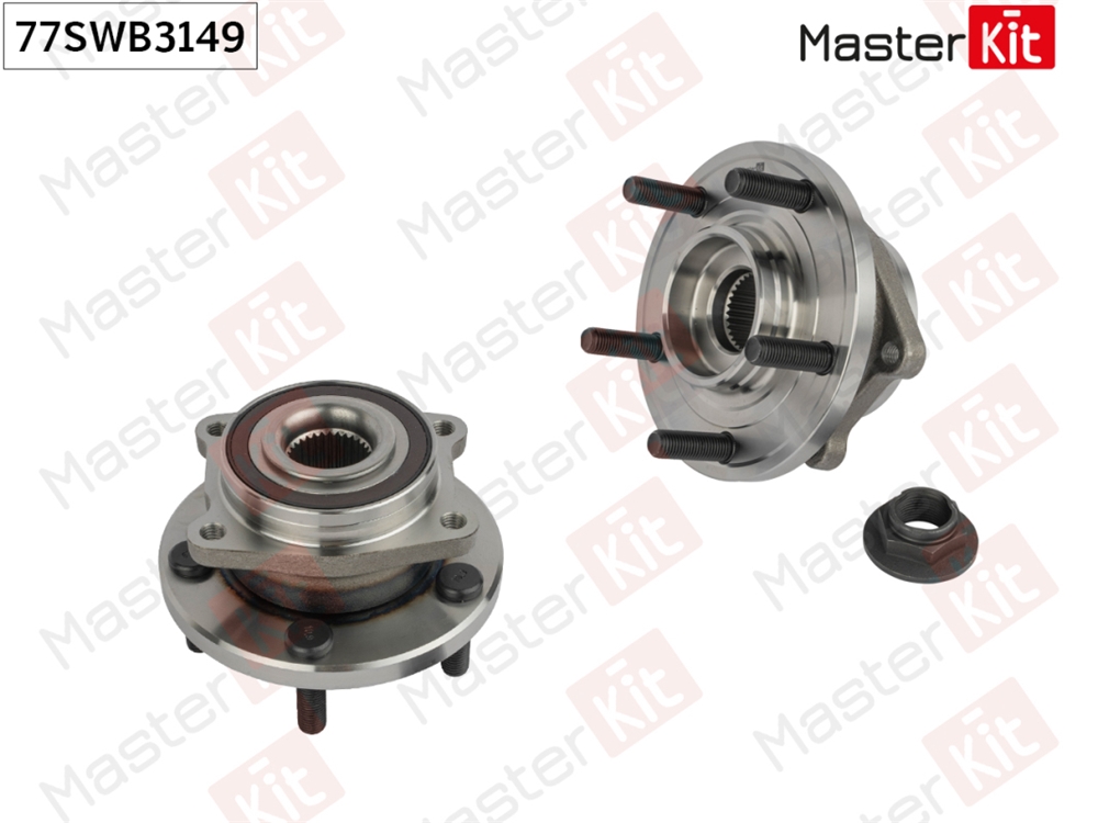 MASTERKIT 77SWB3149 Ступица в сборе с подшипником перед. Chrysler SEBRING (JS)/Dodge AVENGER 2006 - 2014