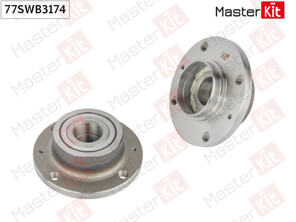 MASTERKIT 77SWB3174 Ступица в сборе с подшипником зад. Citroen BERLINGO/BERLINGO FIRST (M , MF, GJK, GFK)/Peu