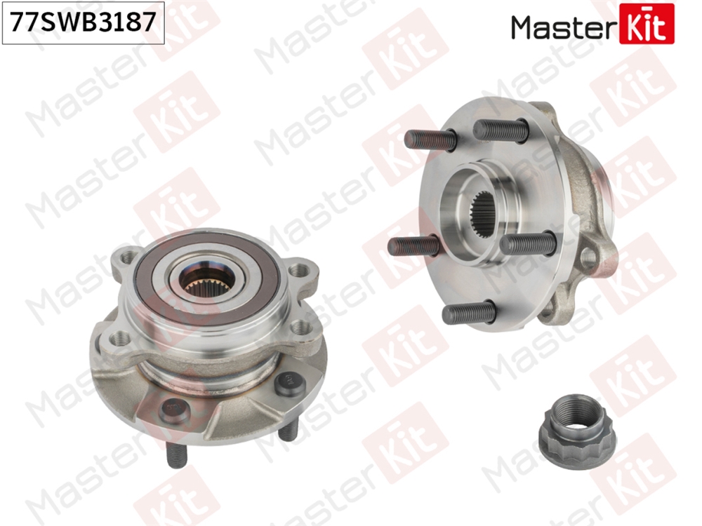 MASTERKIT 77SWB3187 Ступица в сборе с подшипником перед. Toyota COROLLA ( E15 )/RAV 4 III ( A3 ) 2005 -