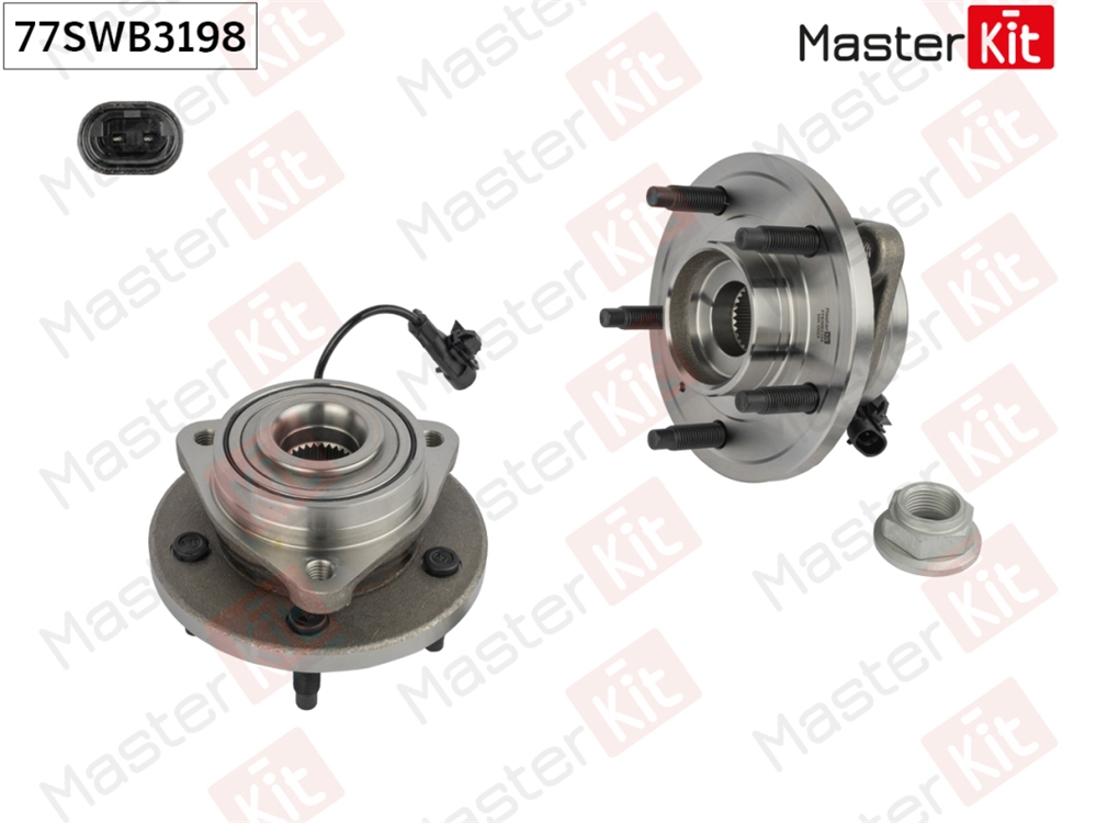 MASTERKIT 77SWB3198 Ступица с подшипником CHEVROLET CAPTIVA/OPEL ANTARA 06- пер.