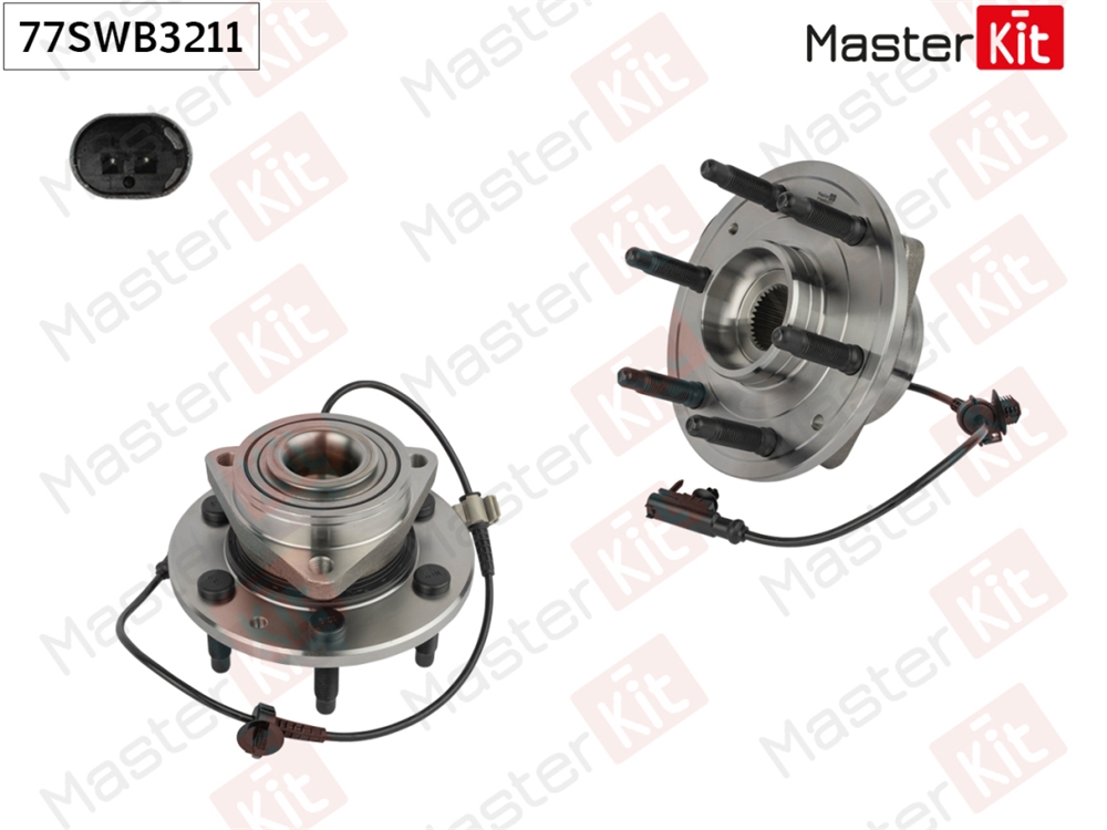 MASTERKIT 77SWB3211 Ступица в сборе с подшипником | перед прав/лев |