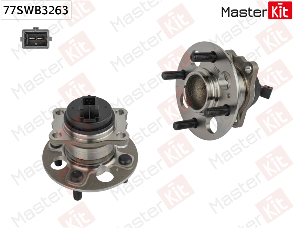 MASTERKIT 77SWB3263 Ступица в сборе с подшипником | зад прав/лев |