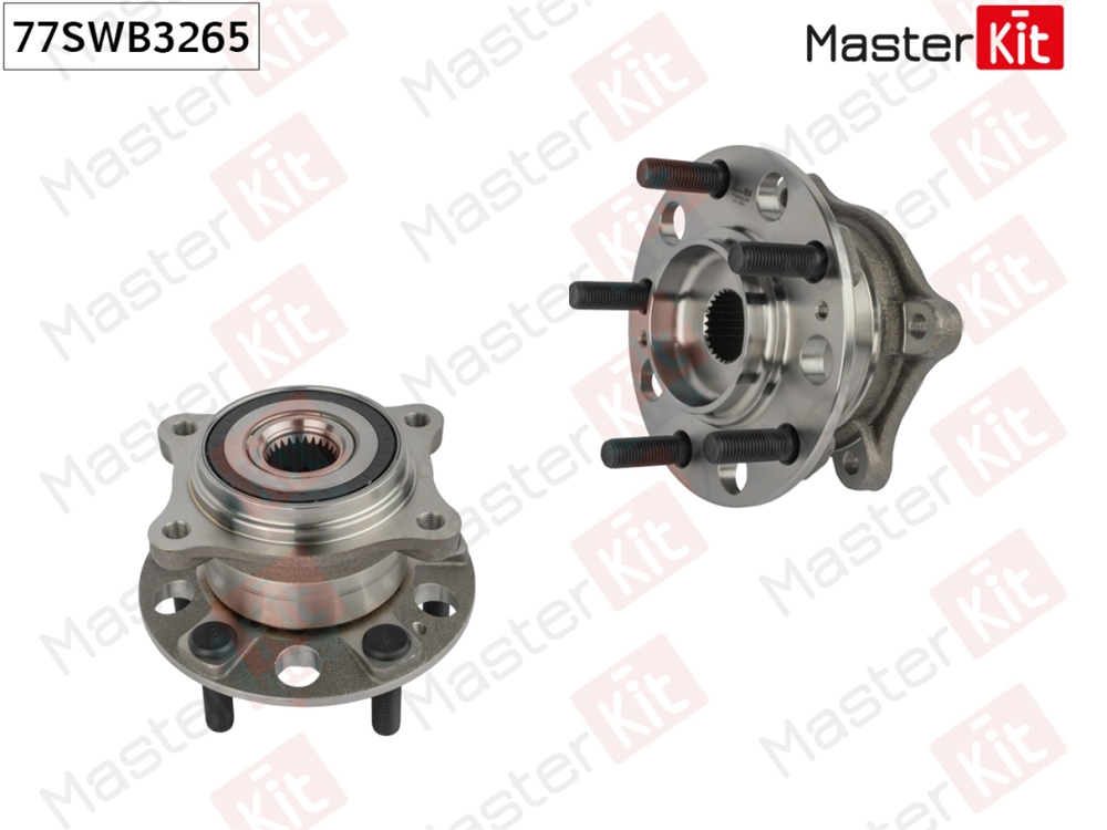 MASTERKIT 77SWB3265 Ступица в сборе с подшипником | зад прав/лев |