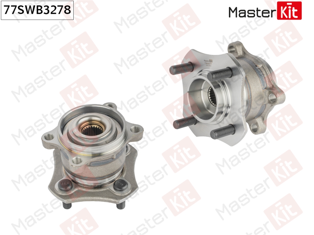 MASTERKIT 77SWB3278 Ступица в сборе с подшипником зад. Nissan MICRA IV (K13)/NOTE (E12)/TIIDA (SC11) 2004 -
