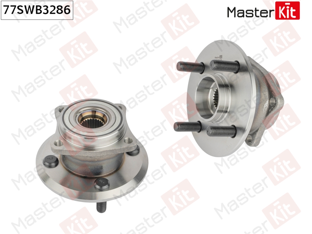 MASTERKIT 77SWB3286 Ступица в сборе с подшипником зад. Toyota COROLLA ( E12 ,  E15 ) 2001 -