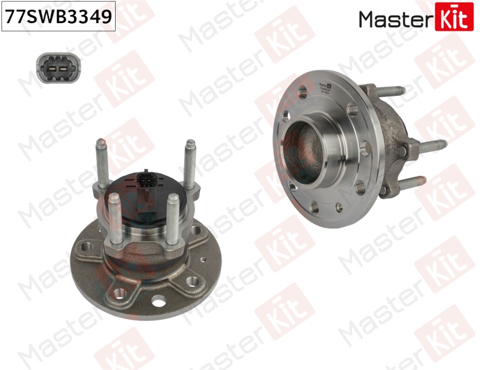 MASTERKIT 77SWB3349 Ступица в сборе с подшипником зад. Fiat CROMA (194 )/Opel VECTRA C (Z02)/Saab 9-3 (YS3F)