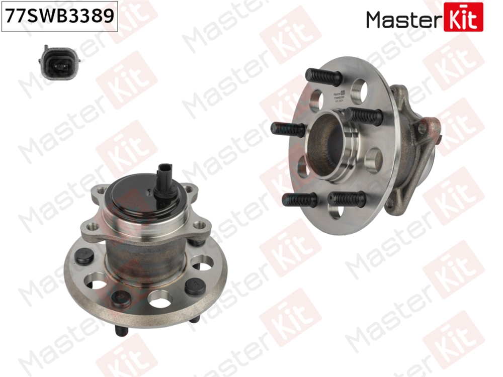MASTERKIT 77SWB3389 Ступица в сборе с подшипником | зад прав |