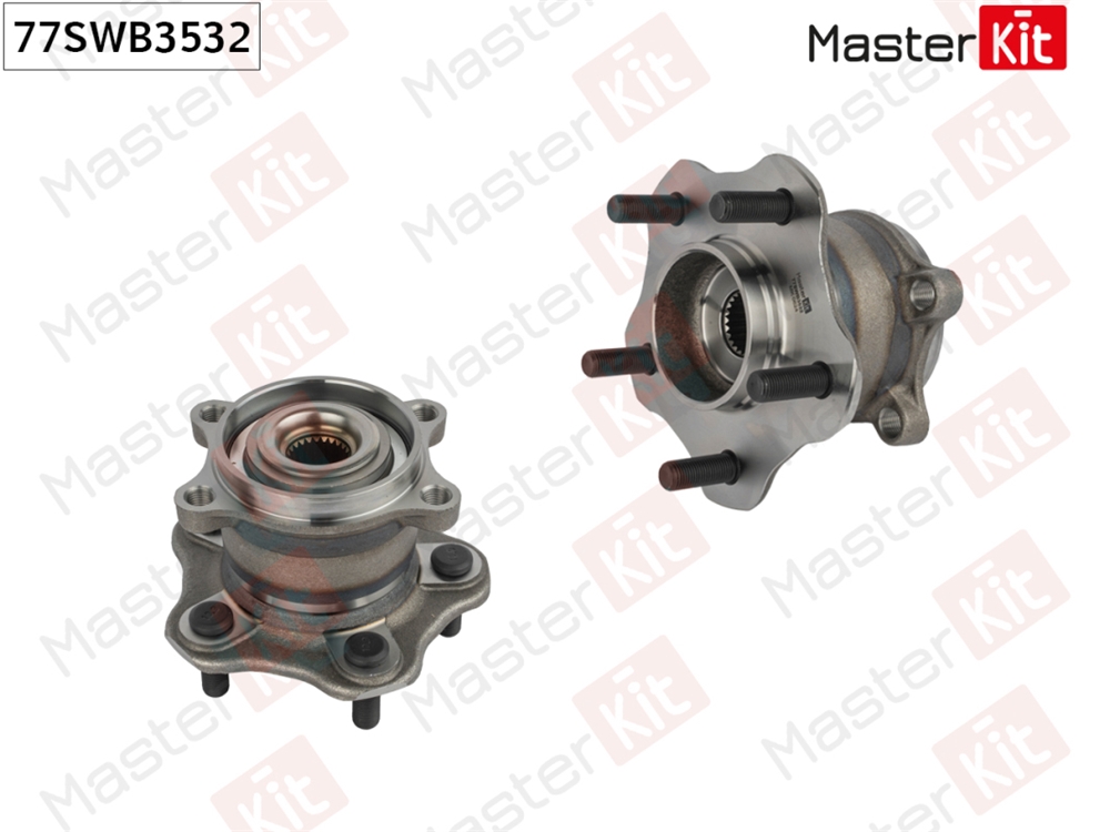 MASTERKIT 77SWB3532 Ступица в сборе с подшипником зад. Nissan JUKE (F15)/X-TRAIL (T32 )/Renault KOLEOS II 201