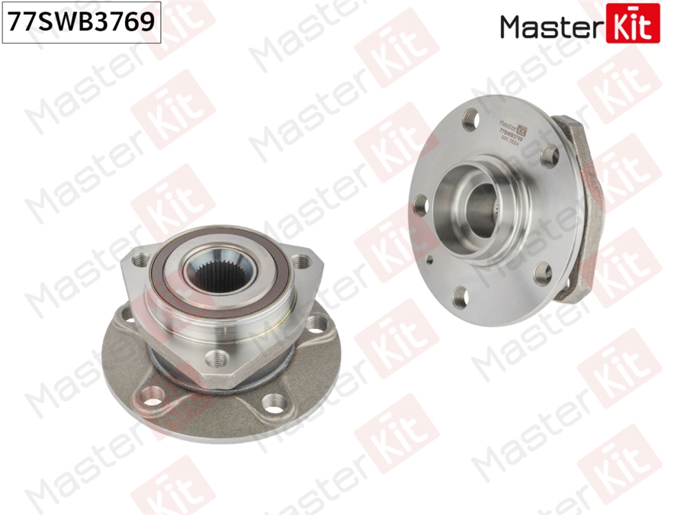 MASTERKIT 77SWB3769 Ступица в сборе с подшипником перед. Audi A3 (8P1)/Skoda KODIAQ (NS7)/Volkswagen TIGUAN (