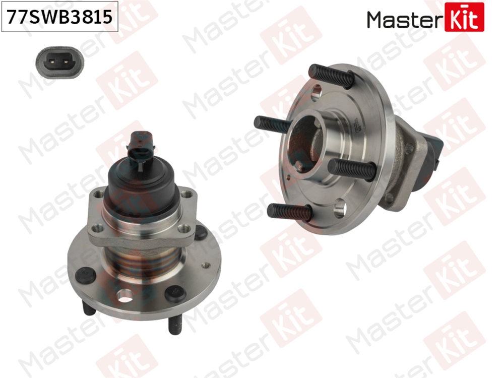 MASTERKIT 77SWB3815 Ступица в сборе с подшипником зад. Chevrolet LACETTI (J200)/Daewoo NUBIRA (J200) 2003 - 77SWB3815