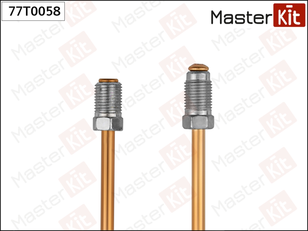 MASTERKIT 77T0058 Трубка тормозная L=400mm