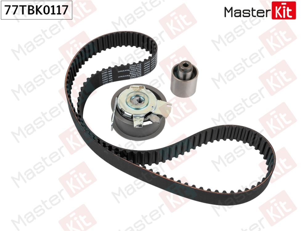 MASTERKIT 77TBK0117 Комплект ремня ГРМ VW Polo(9A4,9A2,9N2) 02-,Skoda Fabia II(545) 07-14