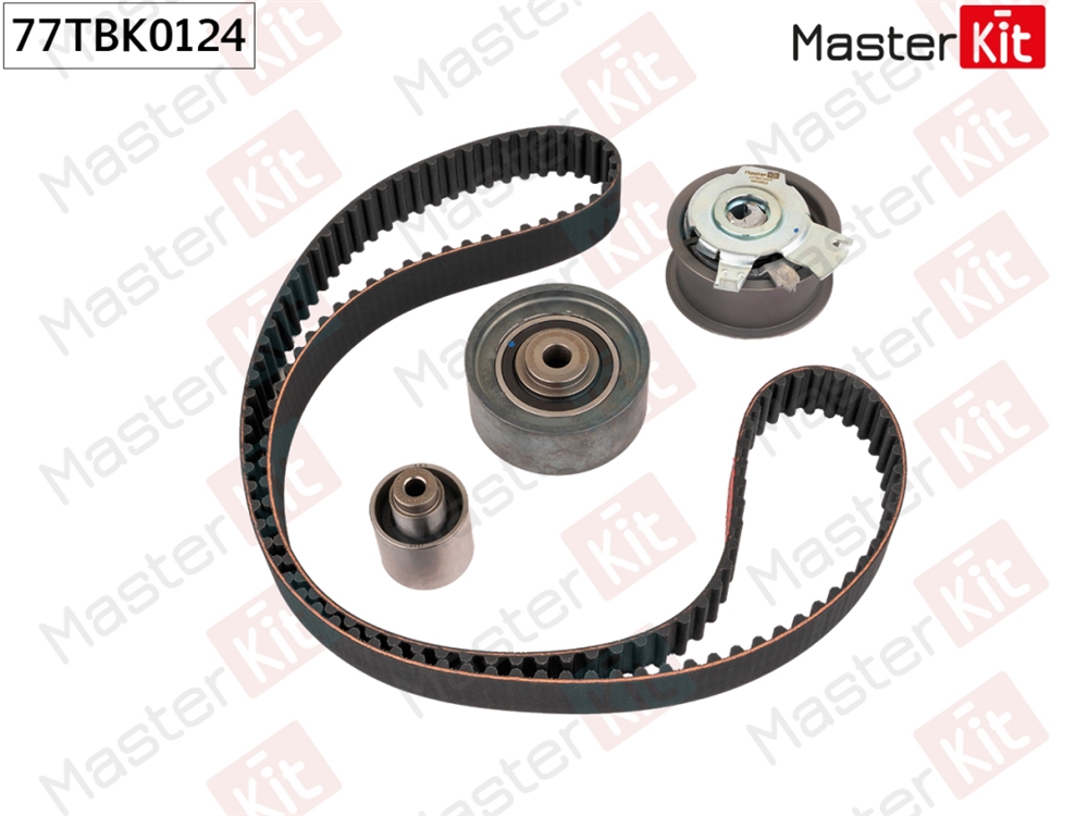 MASTERKIT 77TBK0124 Комплект ремня ГРМ VW Passat(3C2) 05-10,Audi A3(8PA) 04-15