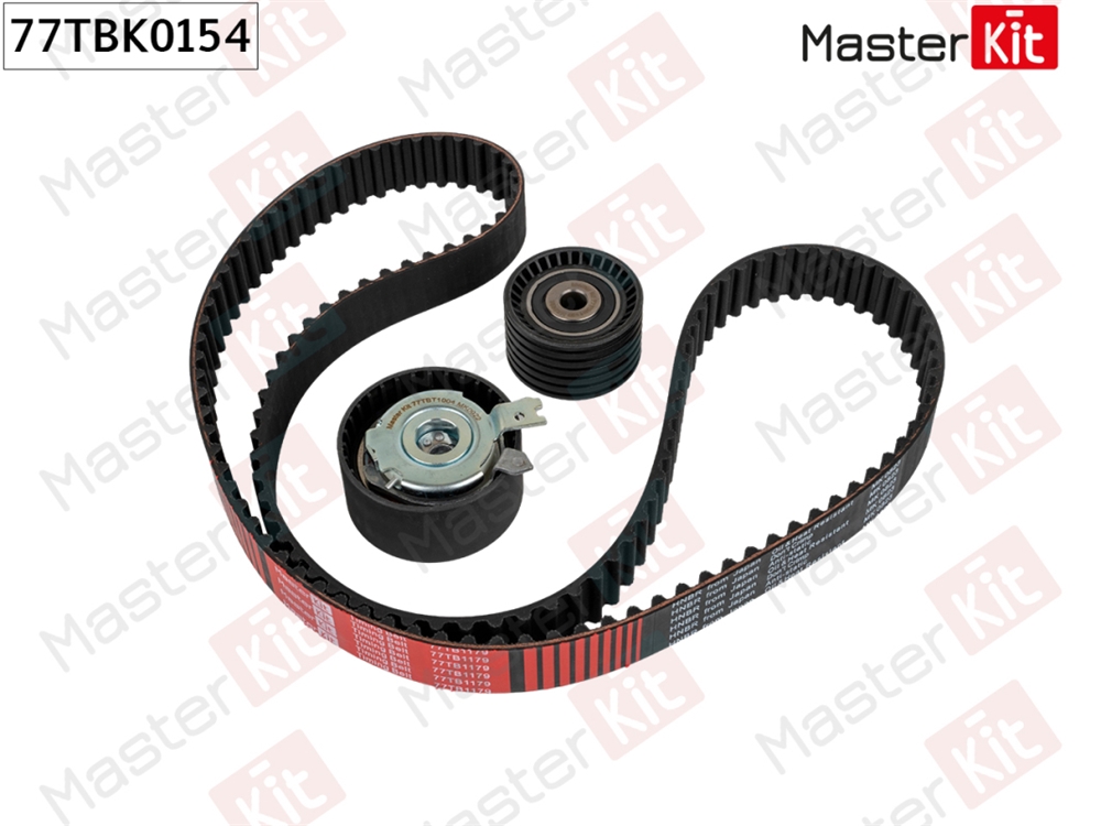 MASTERKIT 77TBK0154 Комплект ремня ГРМ Renault Fluence(L3 ),Megane CC(EZ0/1 ) 10-