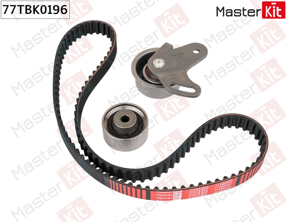 MASTERKIT 77TBK0196 Ремень ГРМ+ 2 ролика Kia RIO II (JB) 2005 -