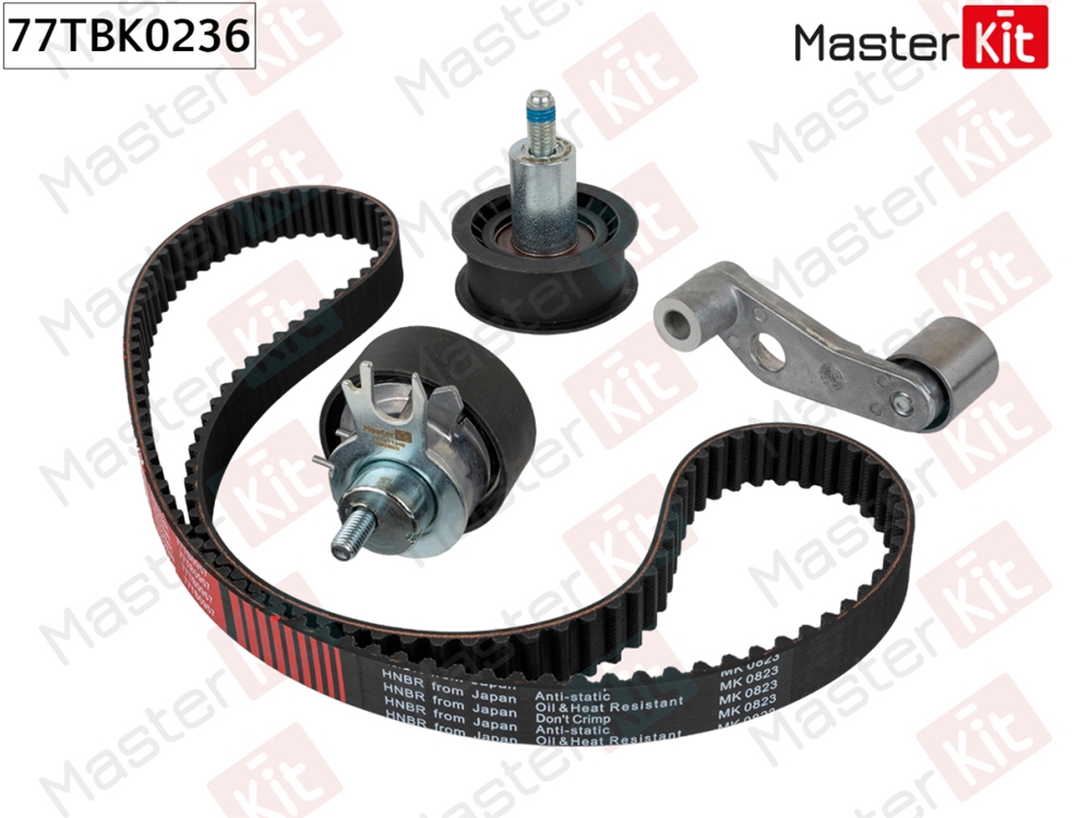 MASTERKIT 77TBK0236 Комплект ремня ГРМ VW POLO (6R1, 6C1) 2009 -