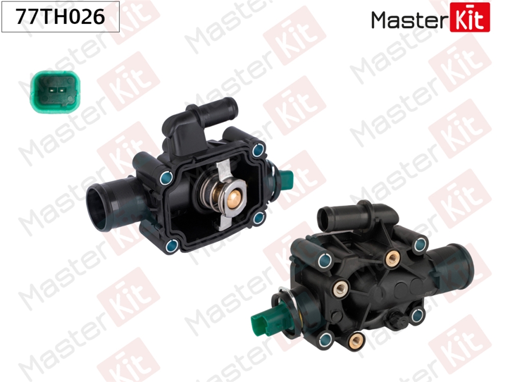 MASTERKIT 77TH026 Термостат  CITROEN/PEUGEOT 1.4/1.6 91°C 77TH026