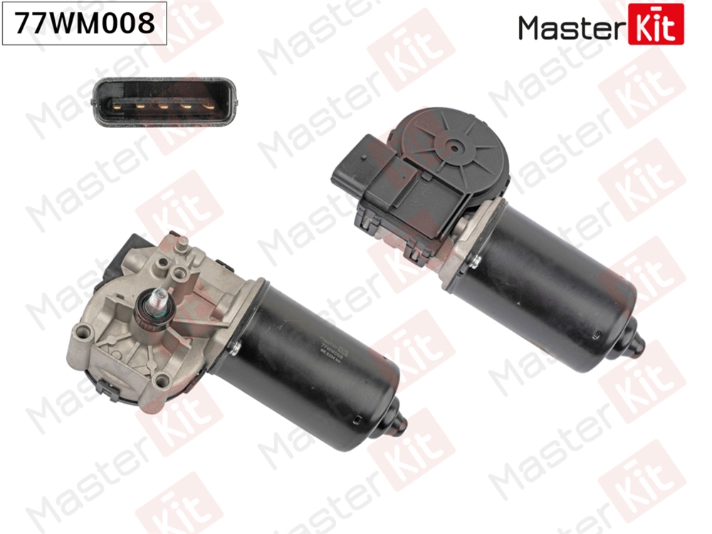 MASTERKIT 77WM008 Мотор стеклоочистителя перед. Hyundai i30(FD),Elantra(JD) 07-12,Kia Ceed(ED) 06-12