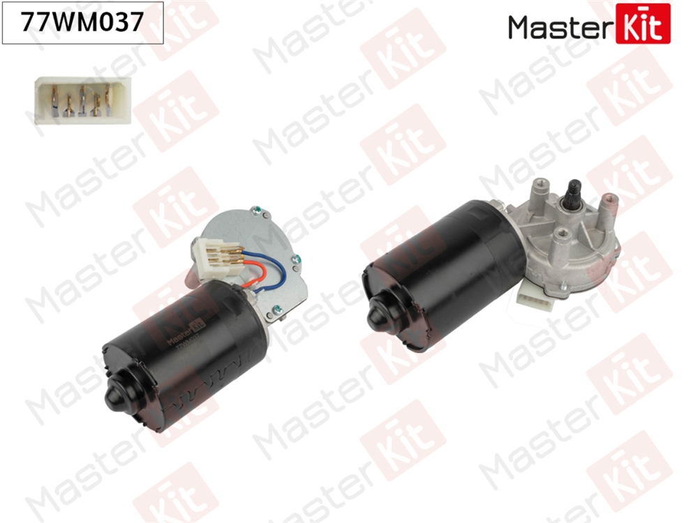 MASTERKIT 77WM037 Мотор стеклоочистителя SKODA OCTAVIA/VW BORA/GOLF IV/T4