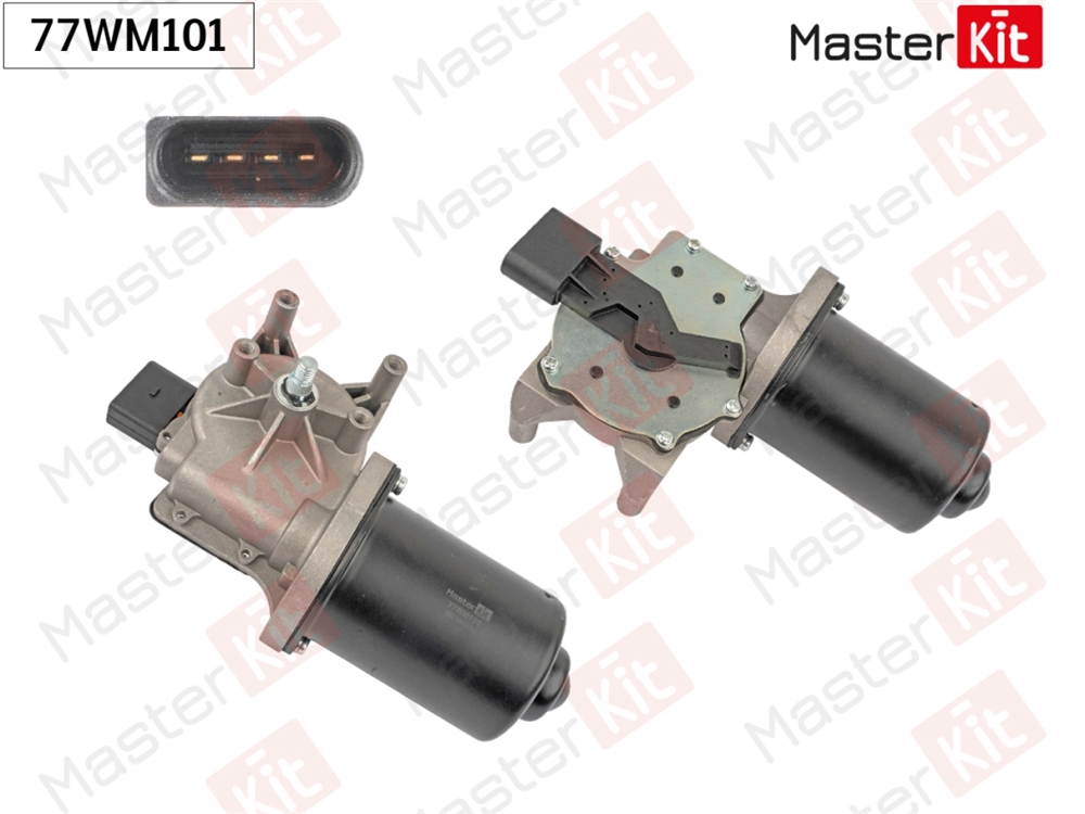 MASTERKIT 77WM101 Мотор стеклоочистителя перед. Skoda Fabia(542,545),Roomster(5J) 06-15