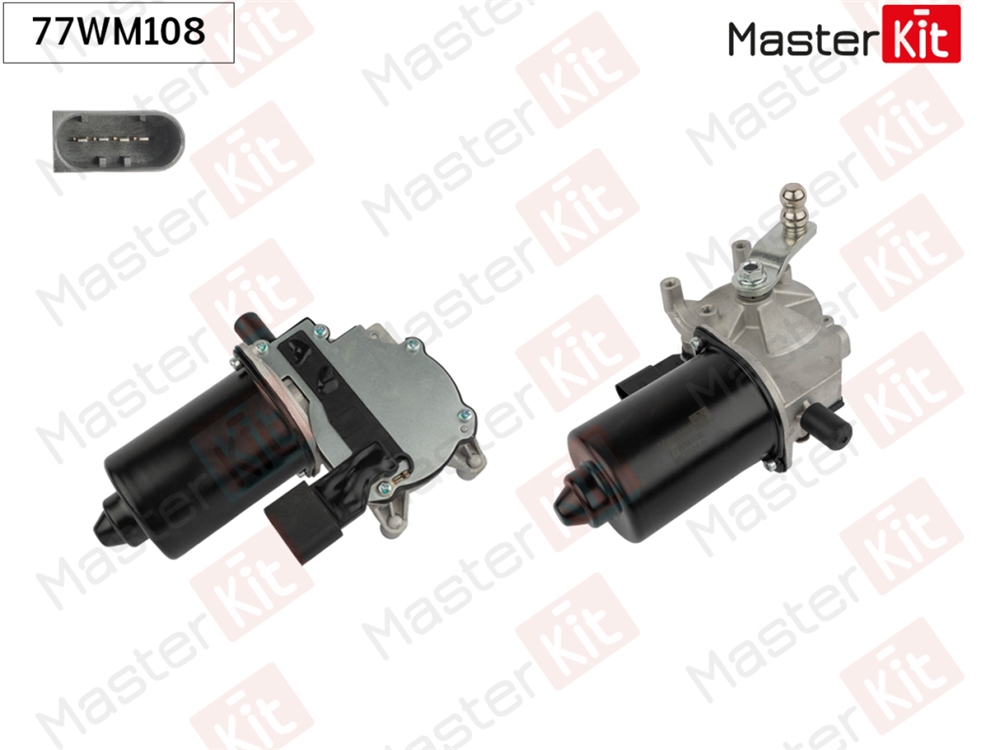 MASTERKIT 77WM108 Мотор стеклоочистителя перед. BMW 3(E92,E93),X1(E84),X5(E70) 05-15