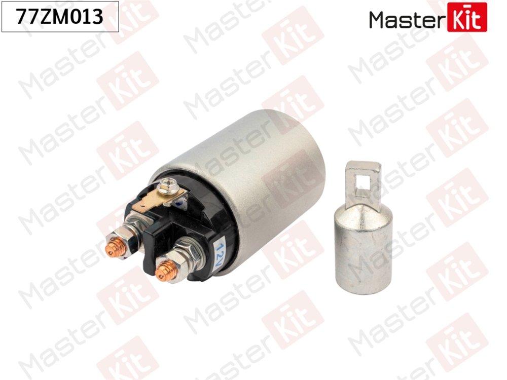 MASTERKIT 77ZM013 Реле втягивающее Hyundai H-1(A1),Terracan(HP) 00-07,Mitsubishi Pajero II(V2 W,V4 W) 90-04