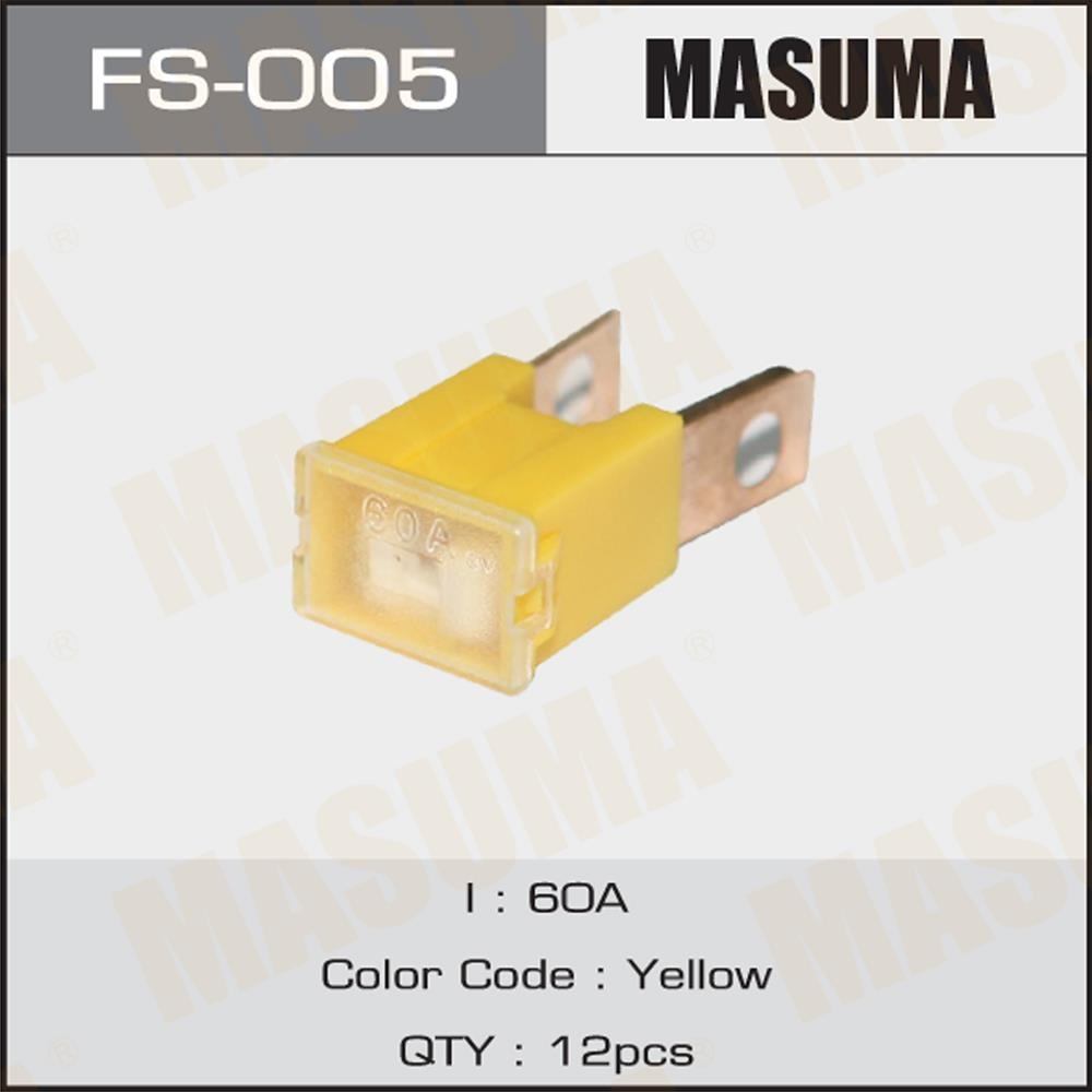 MASUMA FS005 Предохранитель силовой тип папа 60a желтый купить в Самаре
