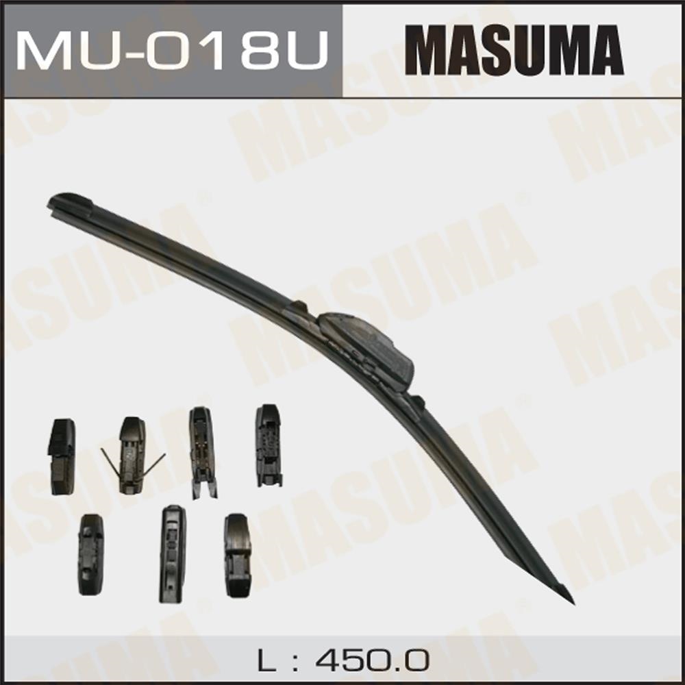 MASUMA MU018U Стеклоочиститель бескарк. (450мм) универс. 8 креплений