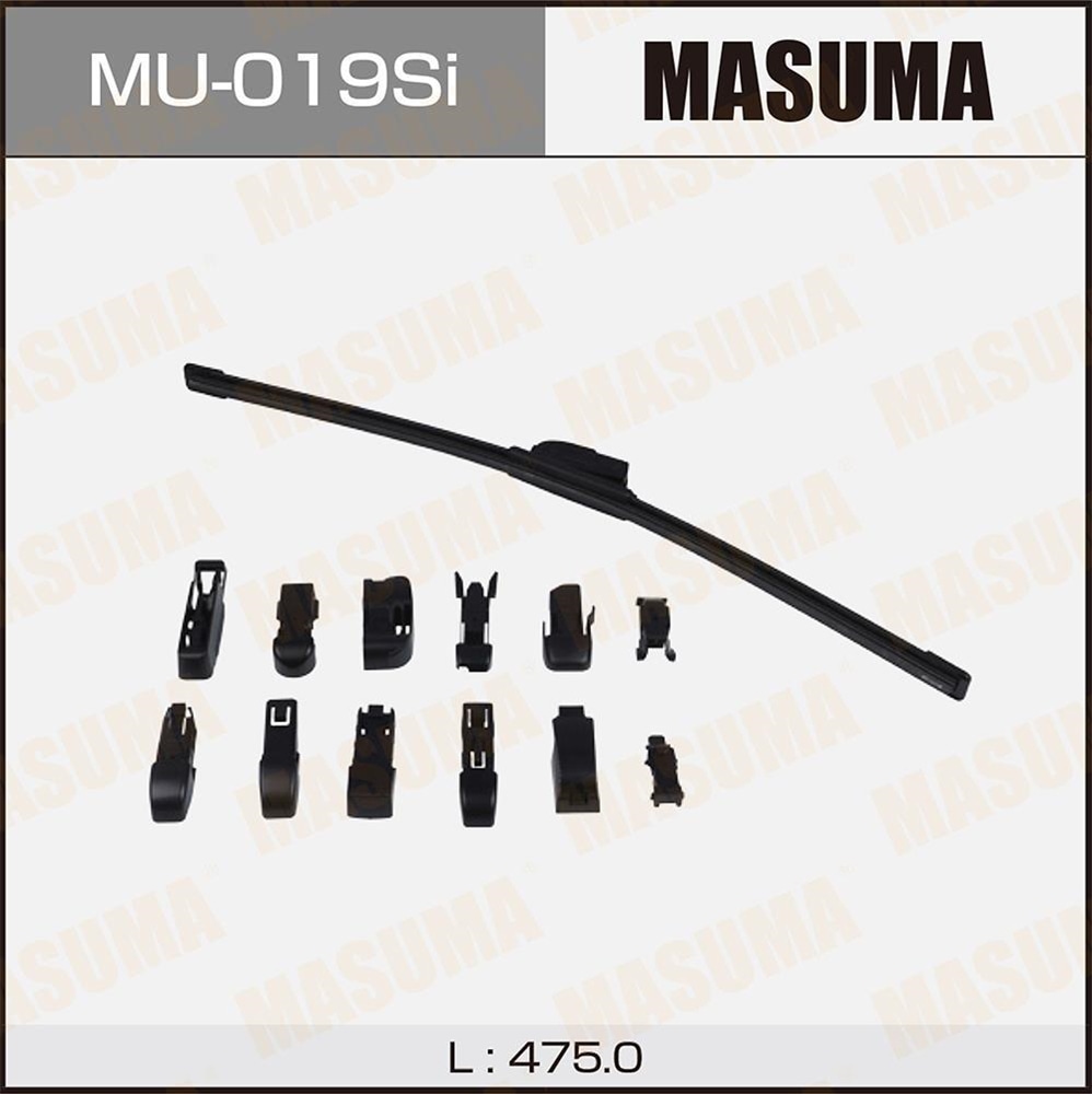 MASUMA MU019SI Стеклоочиститель силикон крюк (475мм)