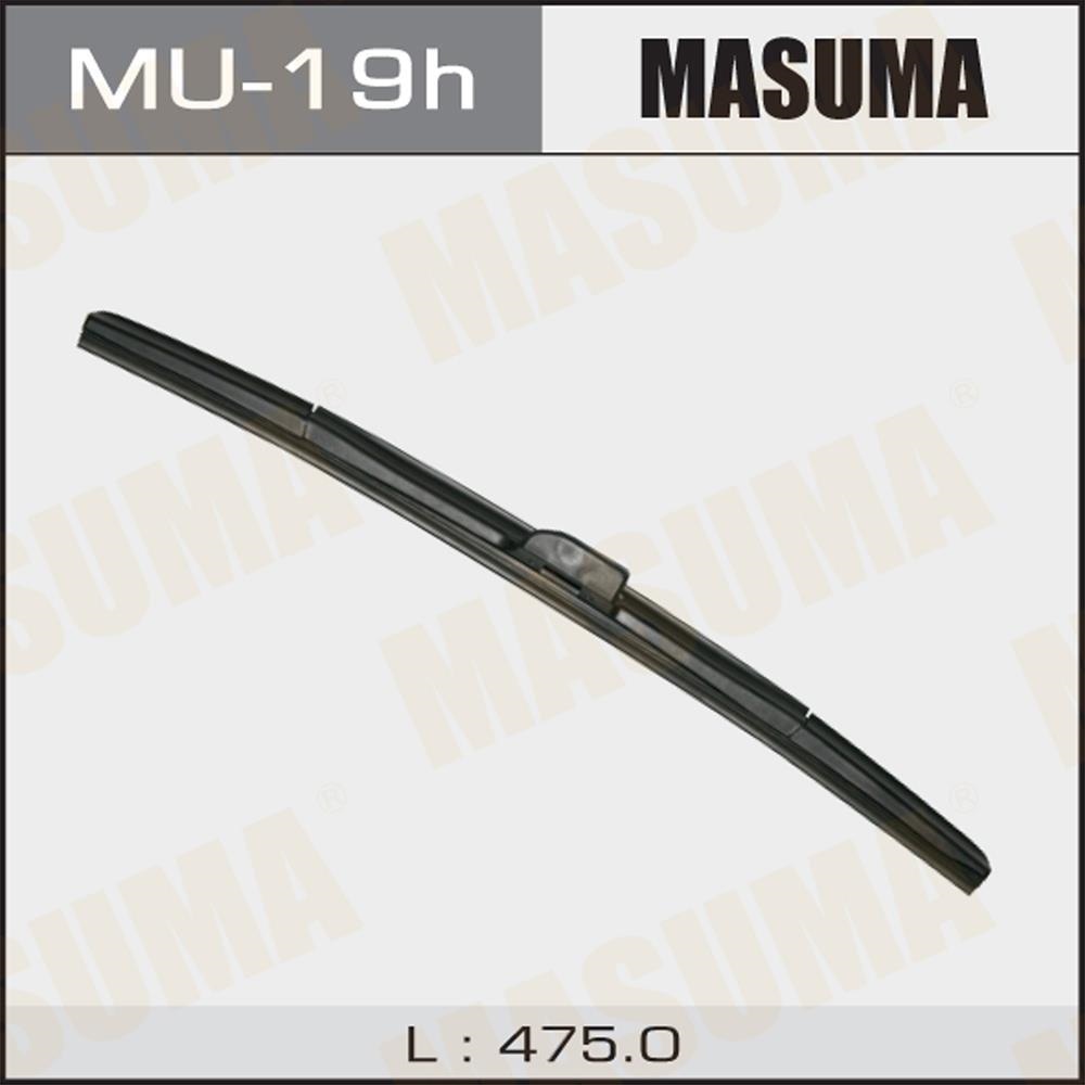 MASUMA MU19H Стеклоочиститель гибрид. крюк (475мм) боковое крепление