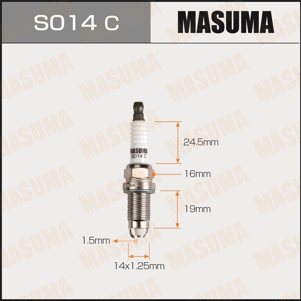 MASUMA S014C Свеча зажигания NICKEL BKR6EKUC