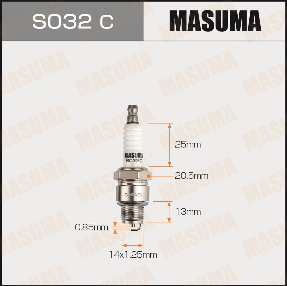 MASUMA S032C Свеча зажигания NICKEL BR7HS-10 (1098)