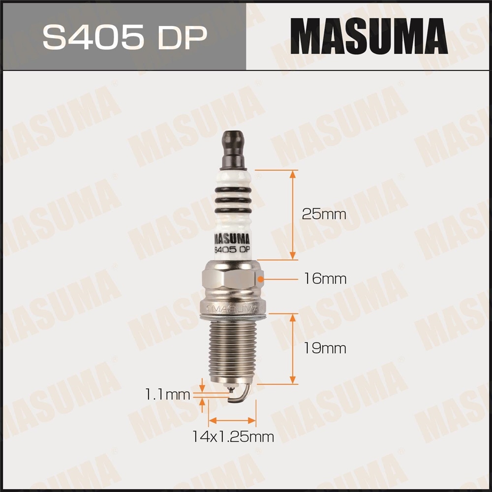 MASUMA S405DP Свеча зажигания DOUBLE PLATINUM