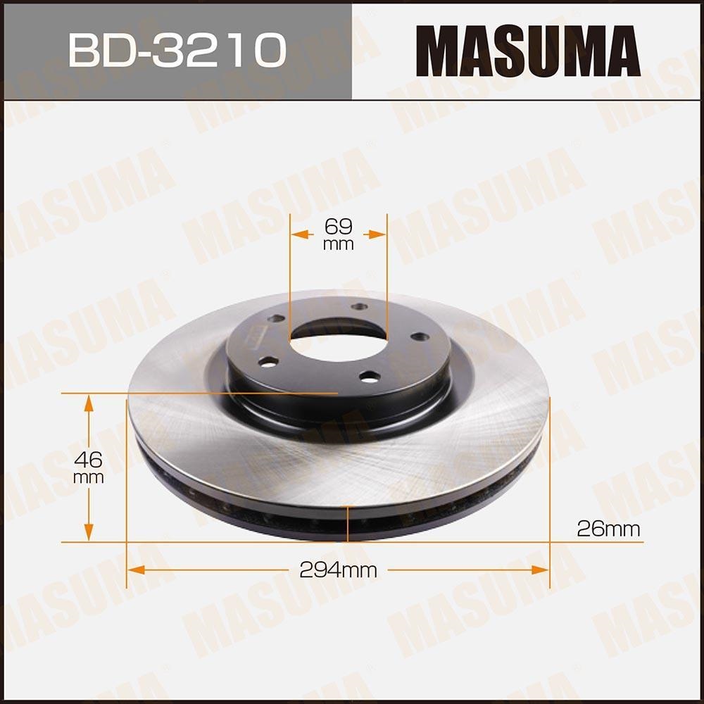 MASUMA BD3210 Диск тормозной пер. MITSUBISHI ECLIPSE CROSS 18-, ASX 09-, OUTLANDER