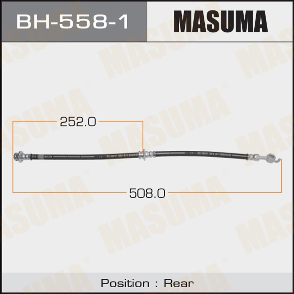 MASUMA BH5581 Шланг торм. задн. R