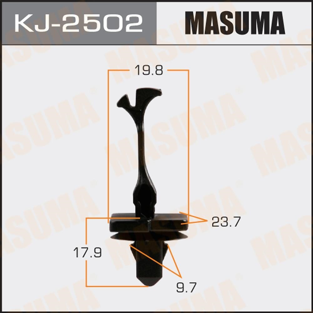MASUMA KJ2502 Клипса автомобильная (автокрепеж) TOYOTA AURIS/AVENSIS/CAMRY/COROLLA/PRIUS/RAV4