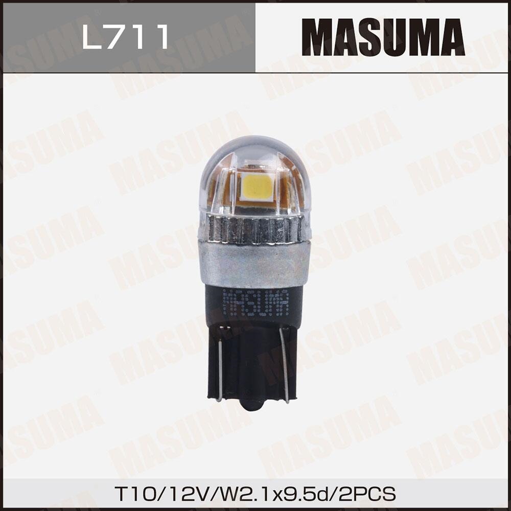 MASUMA L711 Лампы светодиодные Masuma LED T10 12V/5W SMD(комплект 2шт)