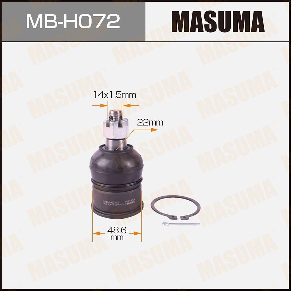 MASUMA MBH072 Опора шаровая пер.нижн.