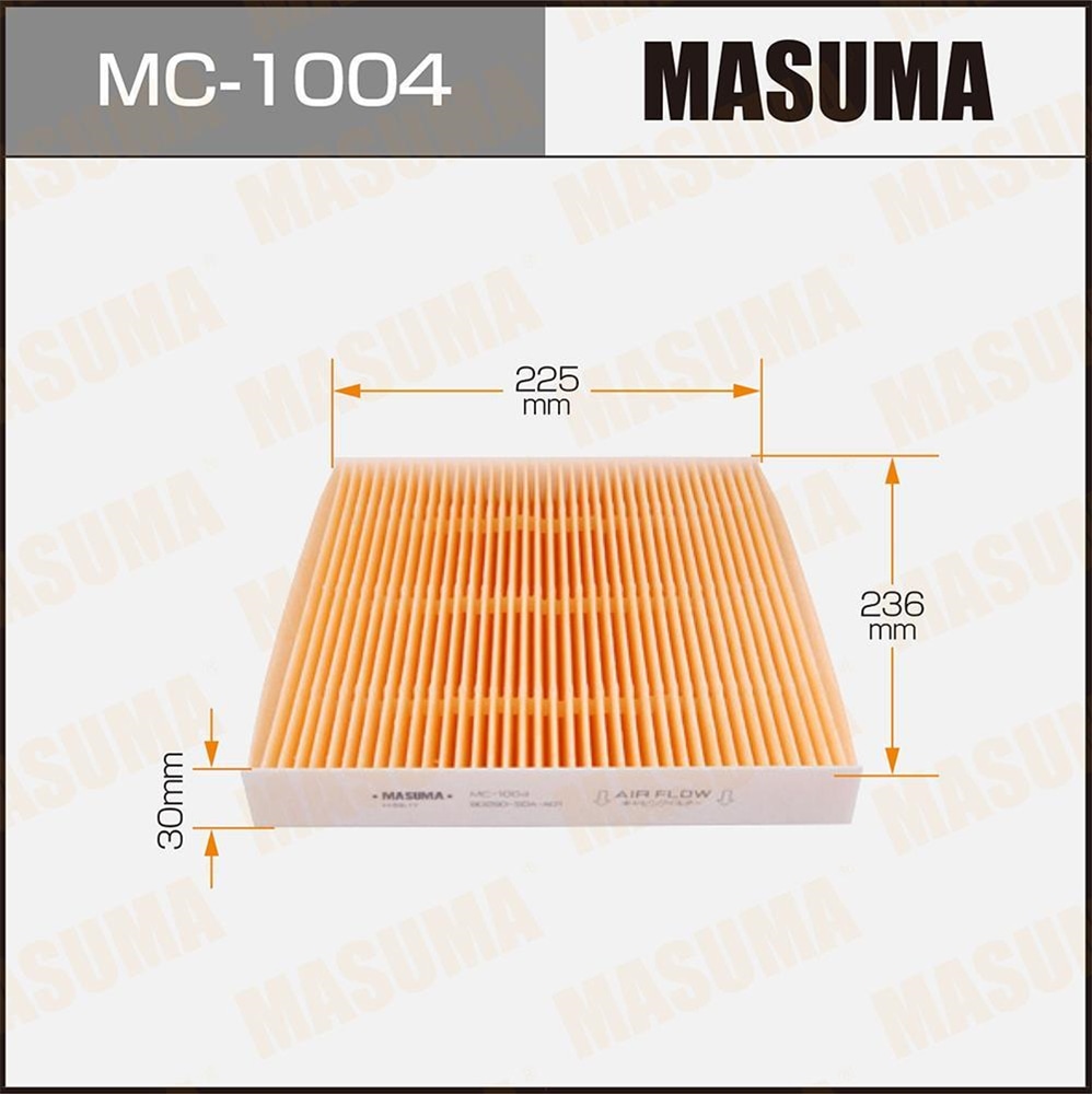 MASUMA MC1004 Фильтр салонный HONDA ACCORD, TOYOTA AVENSIS 03->