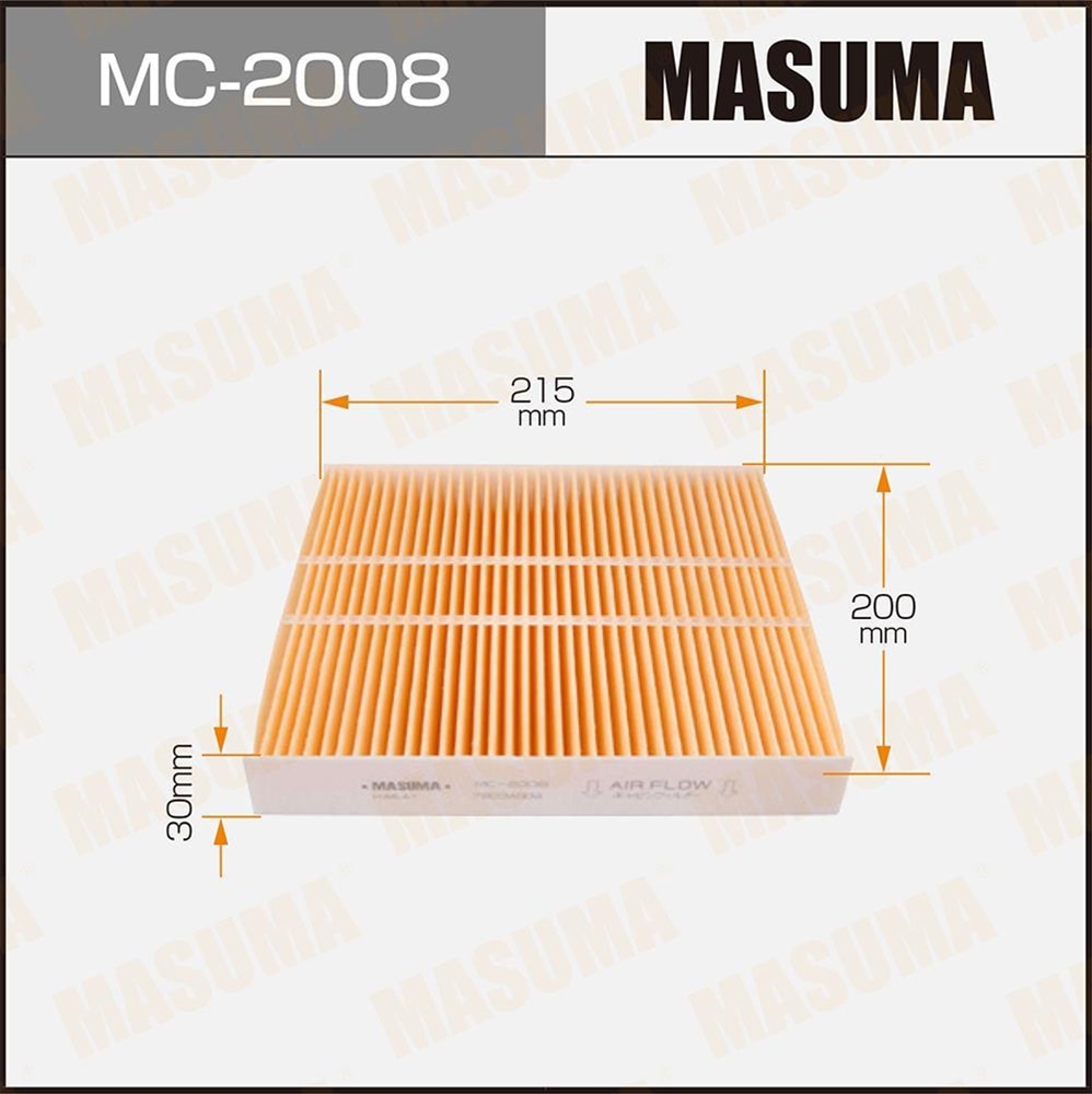 MASUMA MC2008 Фильтр салонный MITSUBISI LANCER, OUTLANDER, PEUGEOT 40007, CITROEN C-CROSSER 2007-
